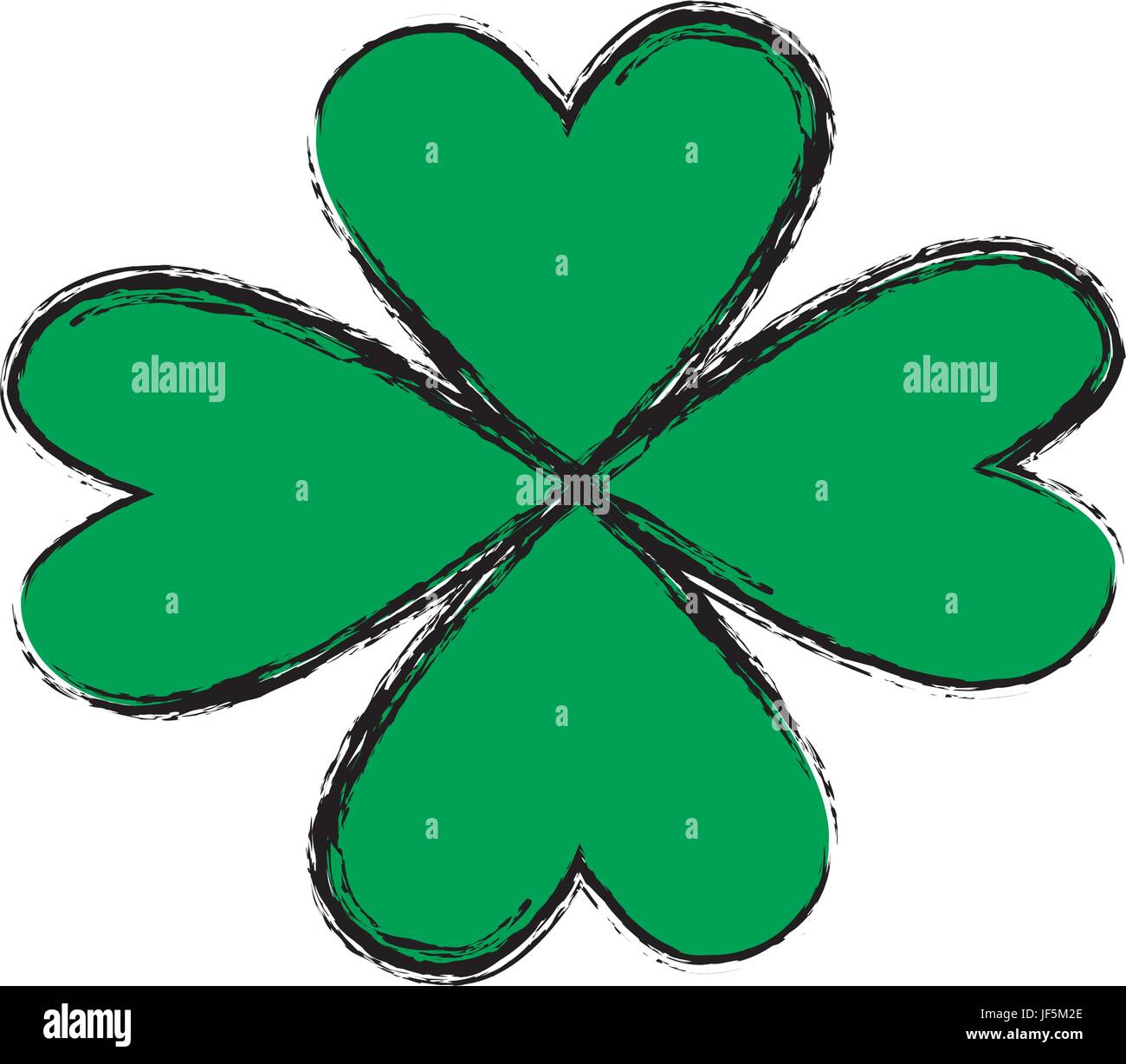 st patricks day celebration four leaf clover image Stock Vector Image ...