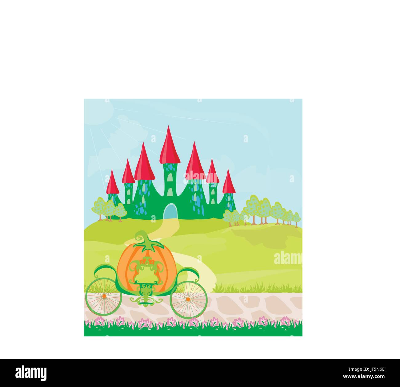 Tree trees flower flowers Stock Vector Images - Alamy