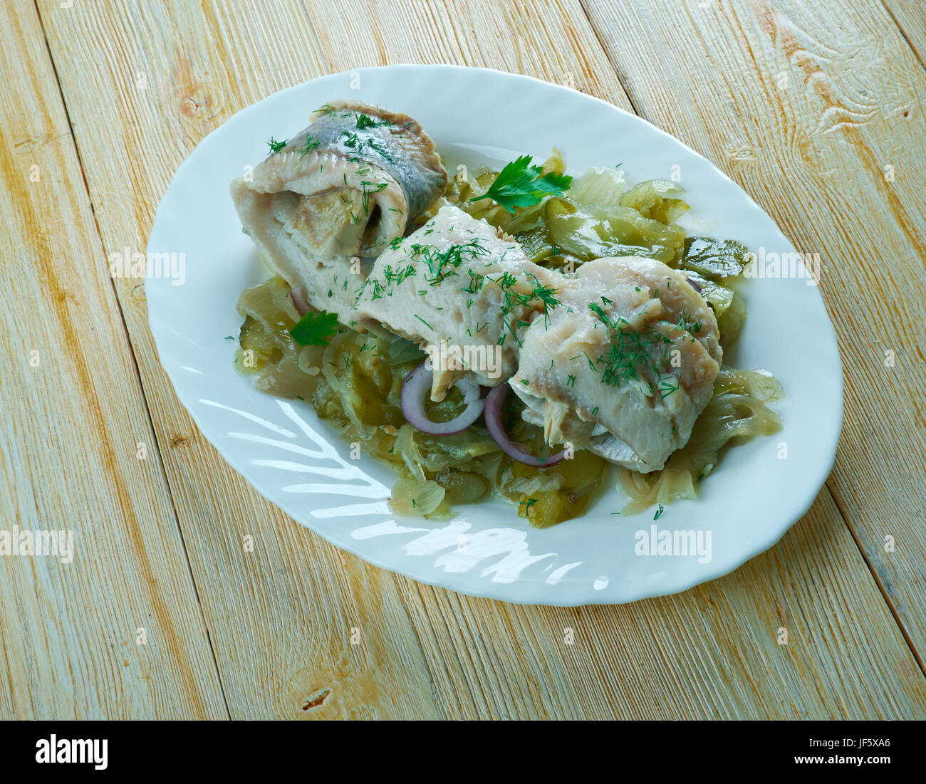 Baltic Herring Rolls Stock Photo Alamy