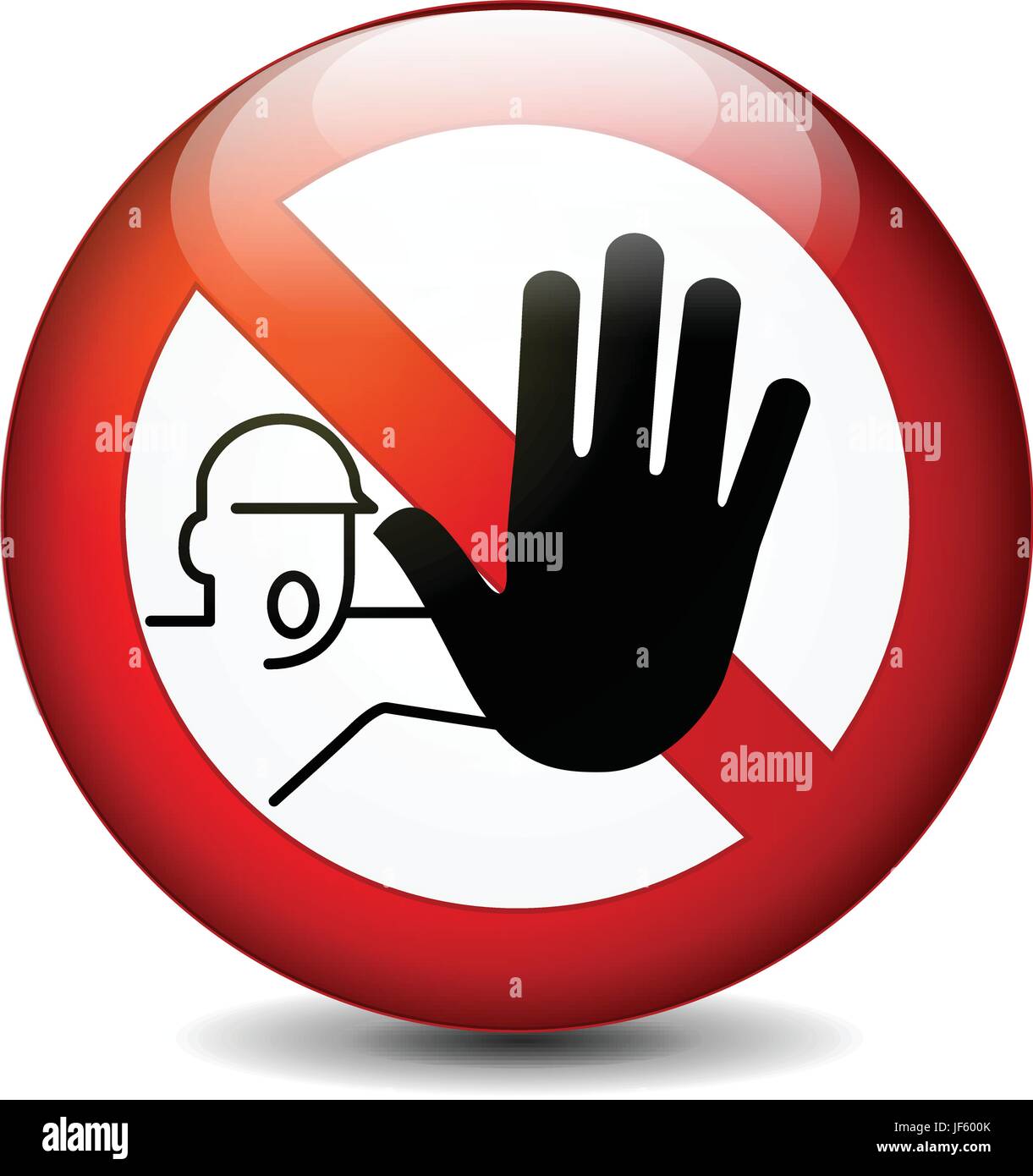 Authorized personnel only sign vector hi-res stock photography and ...