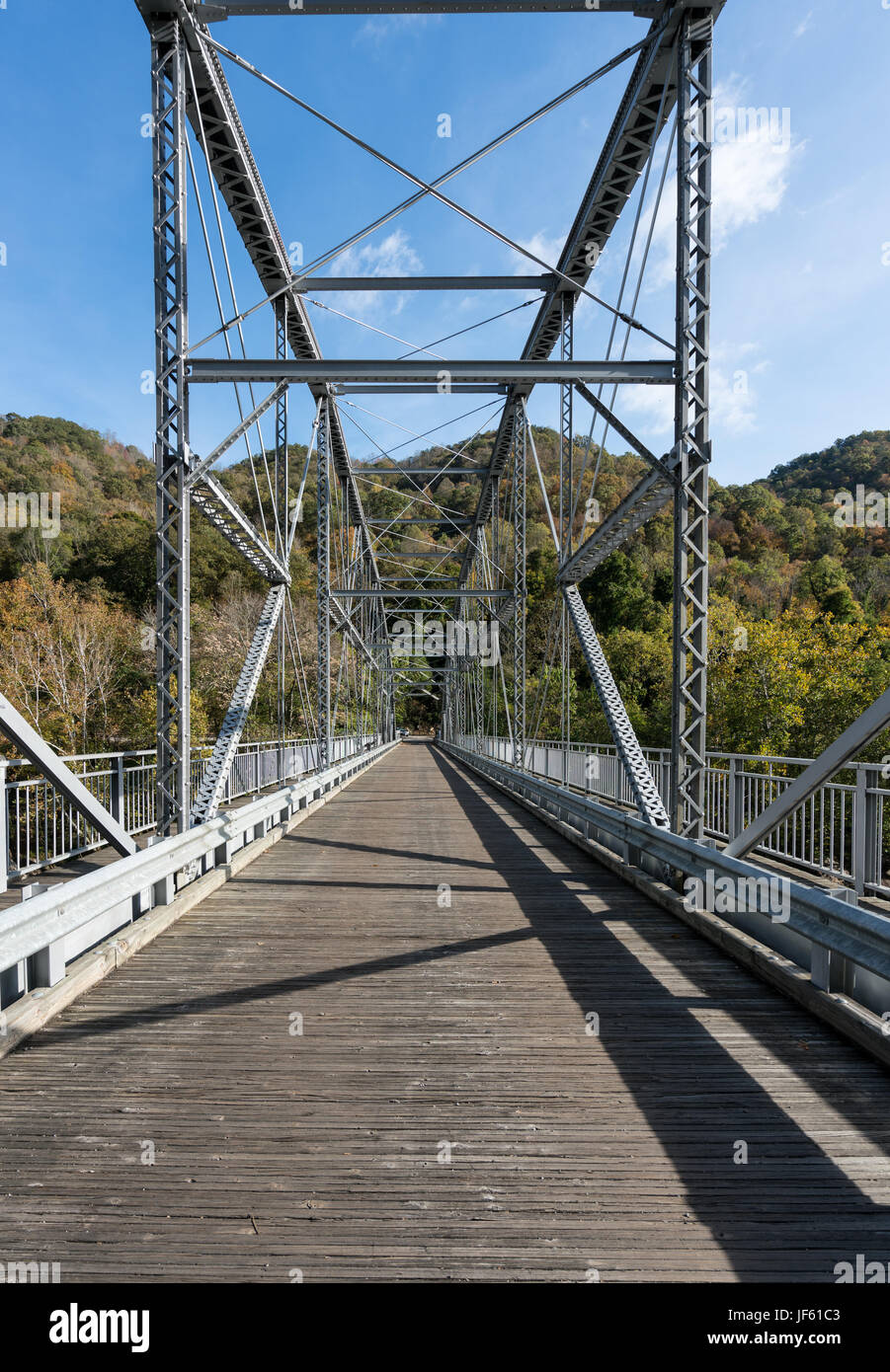 Old Fayette Station bridge in West Virginia Stock Photo