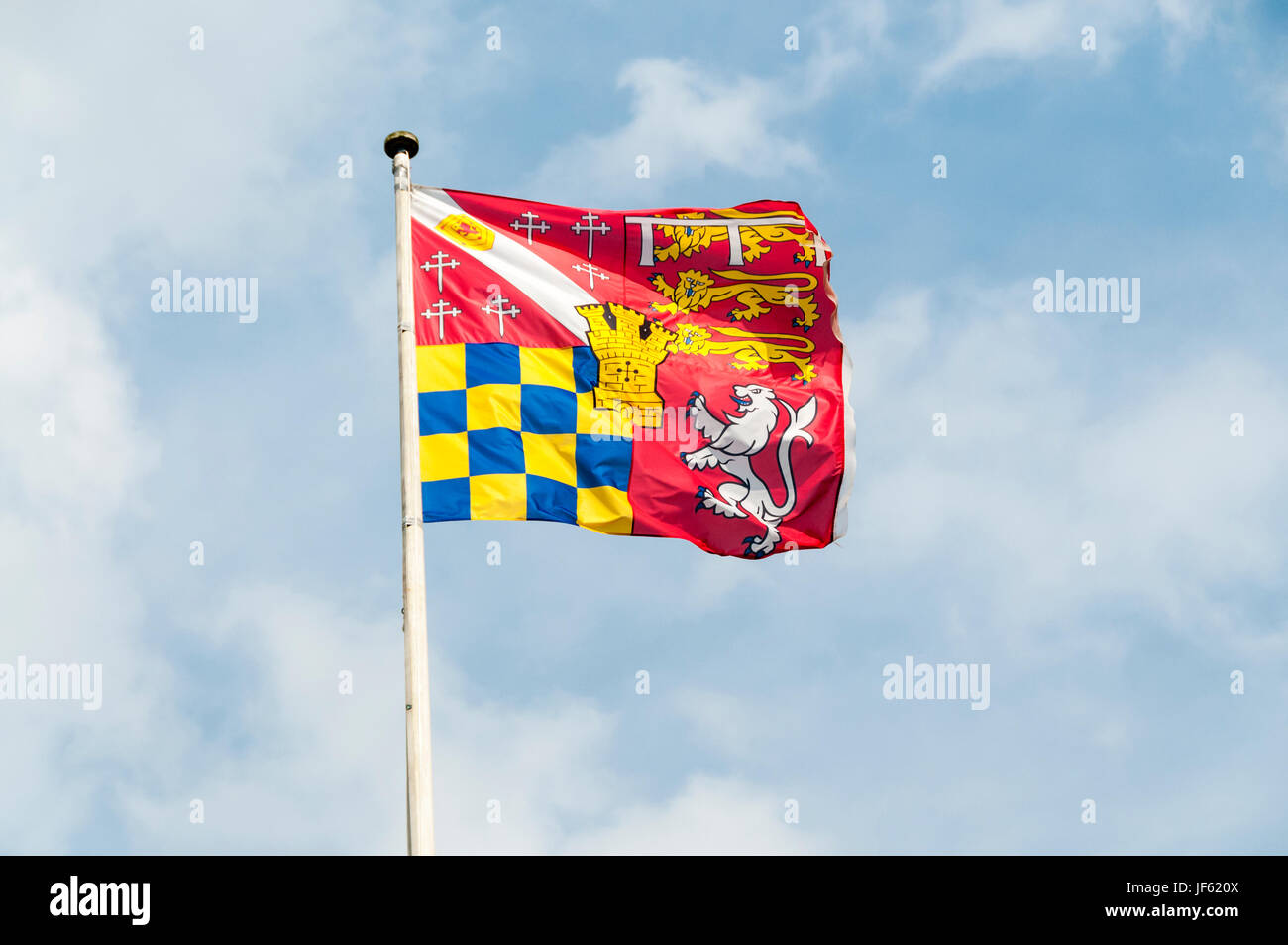 Flag of the Howard family. Stock Photo