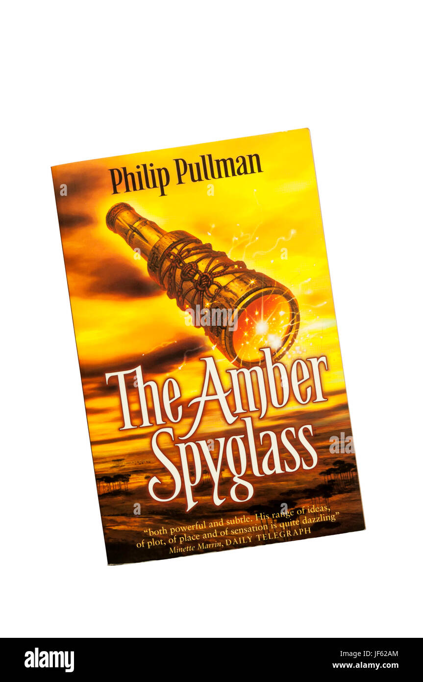 The Amber Spyglass by Philip Pullman is the third in the His Dark Materials trilogy. First published in 2000. Stock Photo