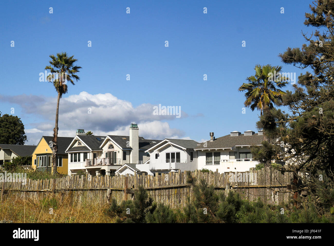 Homes in Santa Cruz, California, United States, North America Stock Photo