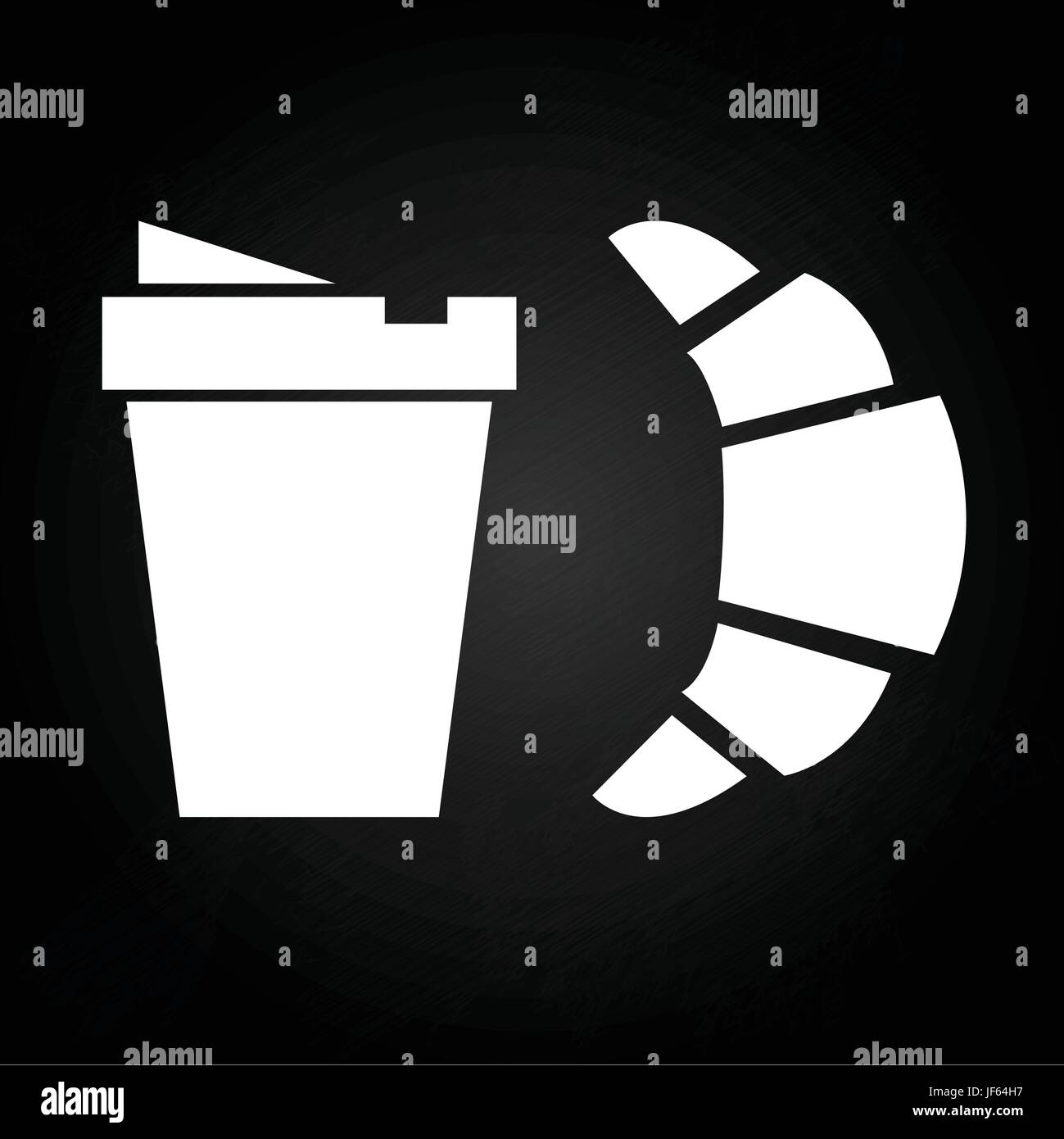 cafe, glass, chalice, tumbler, cup, food, aliment, tea, drink, drinking, bibs, Stock Vector