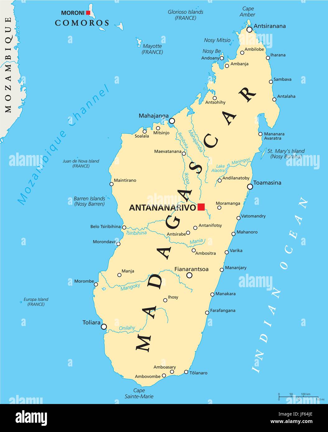 Madagascar Map Africa