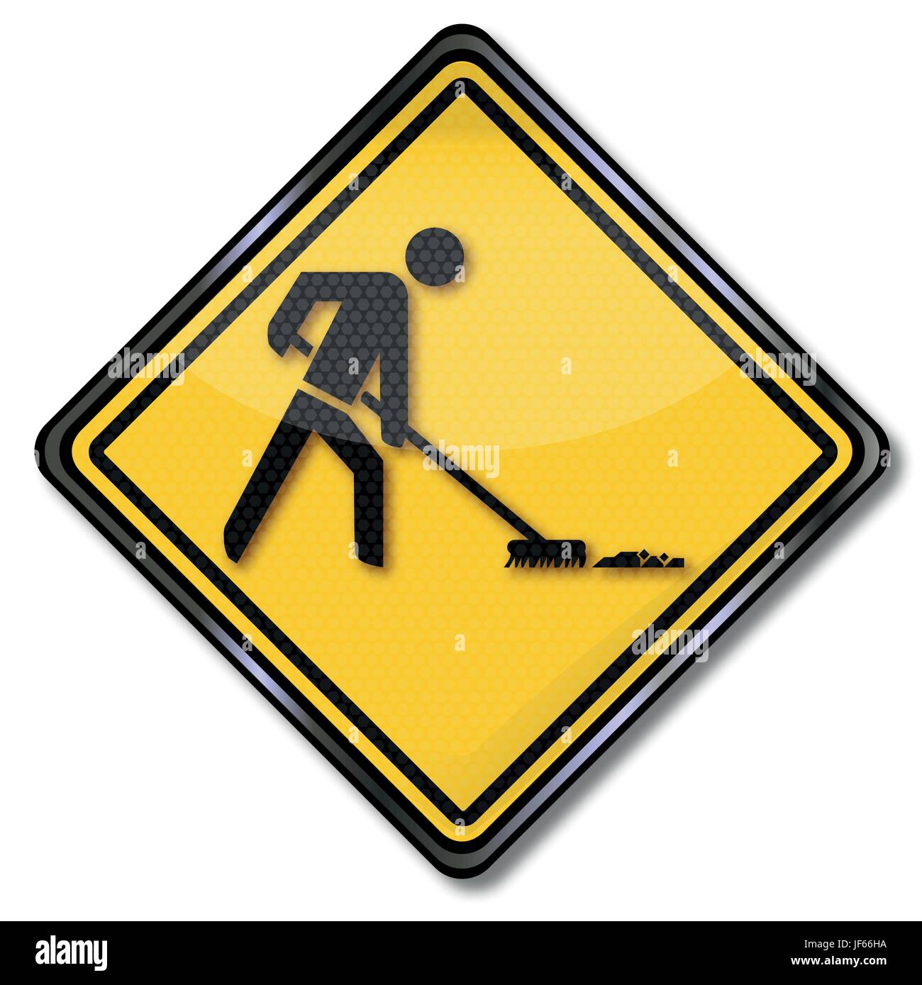 education, yard, broom, sweep, apprentice, courtyard, man, education, dust, Stock Vector