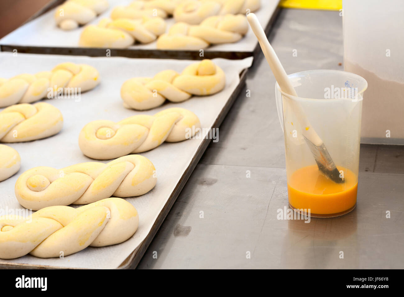 Bread plait Stock Photo