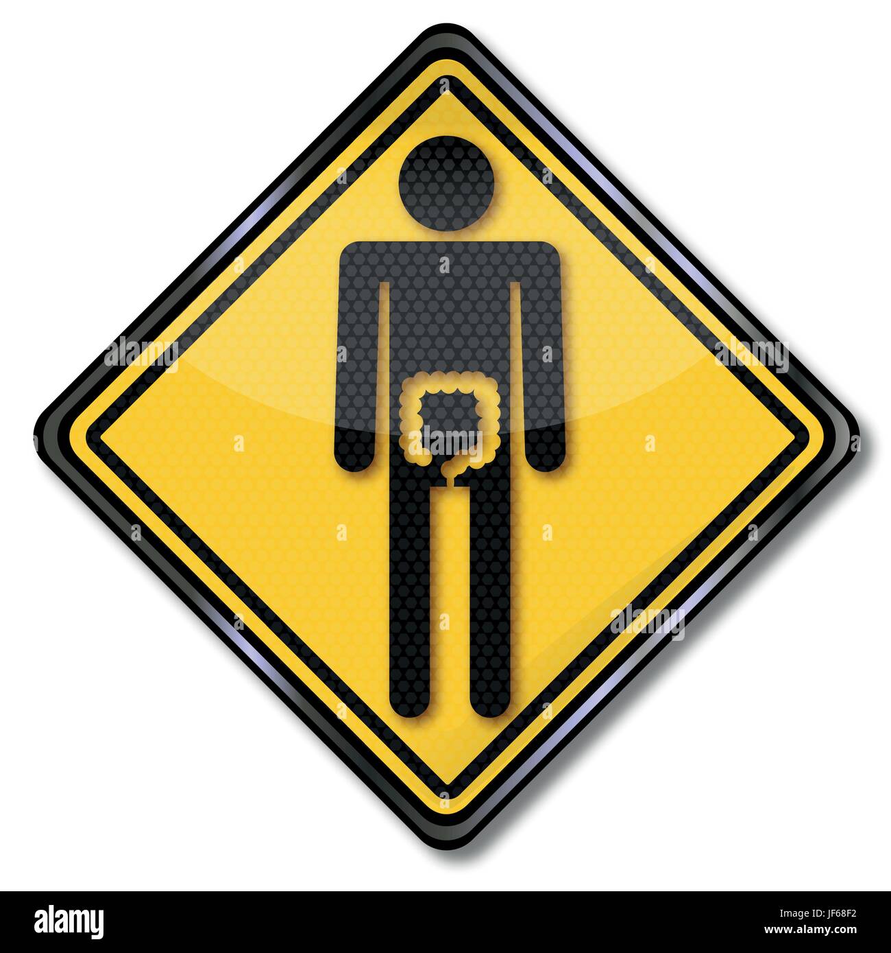 sign man with colon and pension Stock Vector