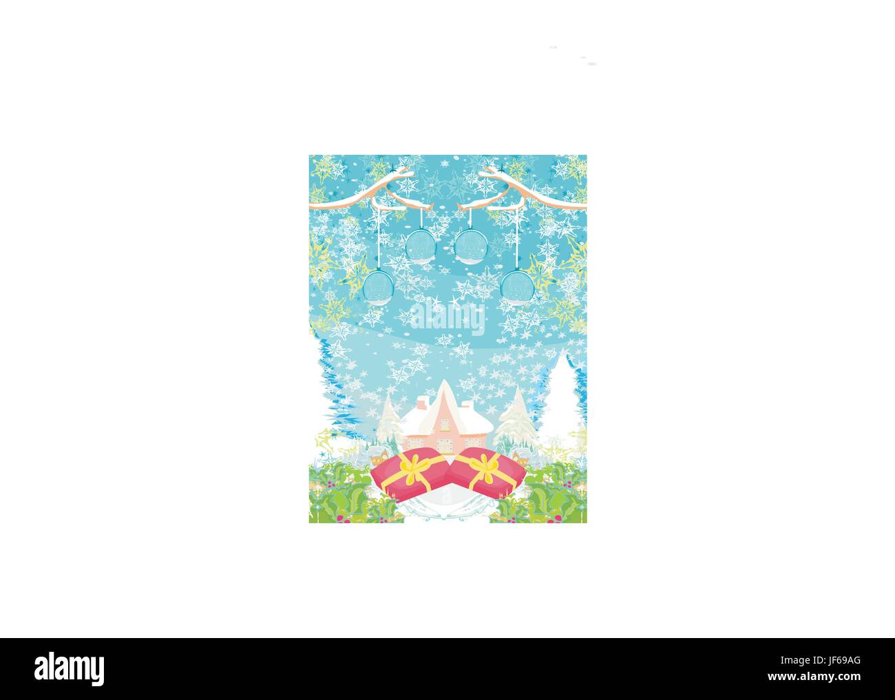 christmas abstract landscape Stock Vector Image & Art - Alamy