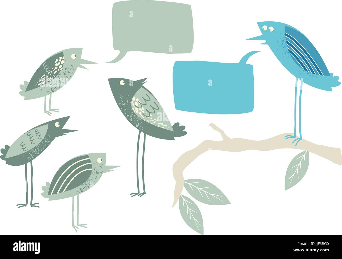 conversation, entertainment, bird, animals, birds, group, conversation, talk, Stock Vector