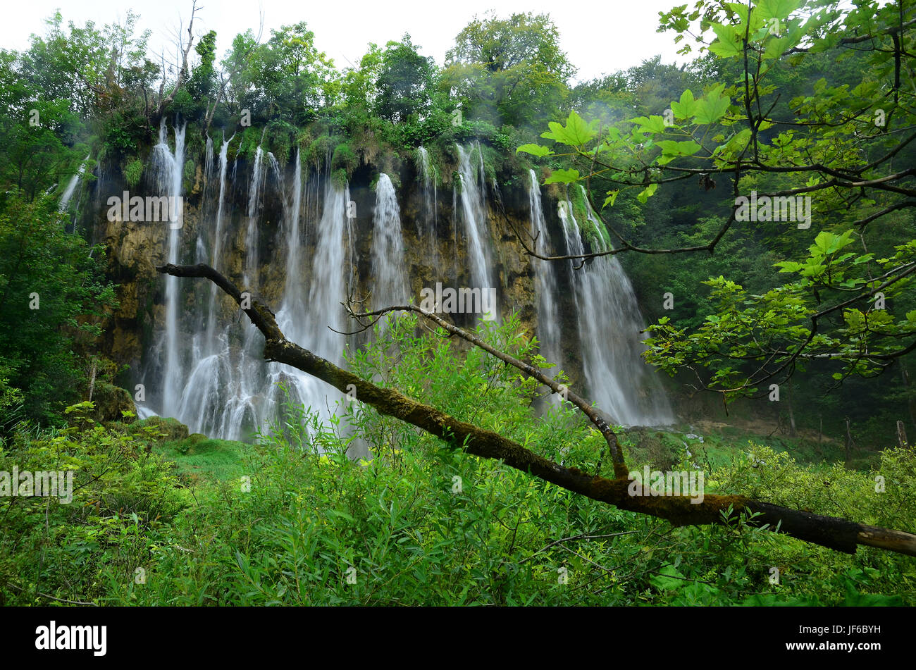 waterfall, Plitvice Lakes National Park, Stock Photo