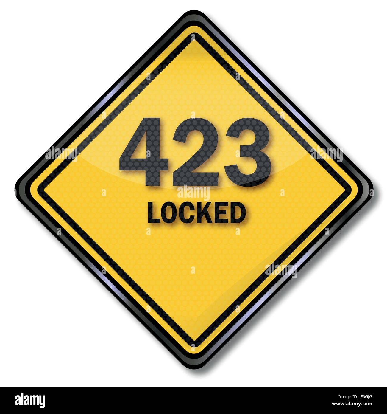 Error 423 locked Stock Vector Images - Alamy
