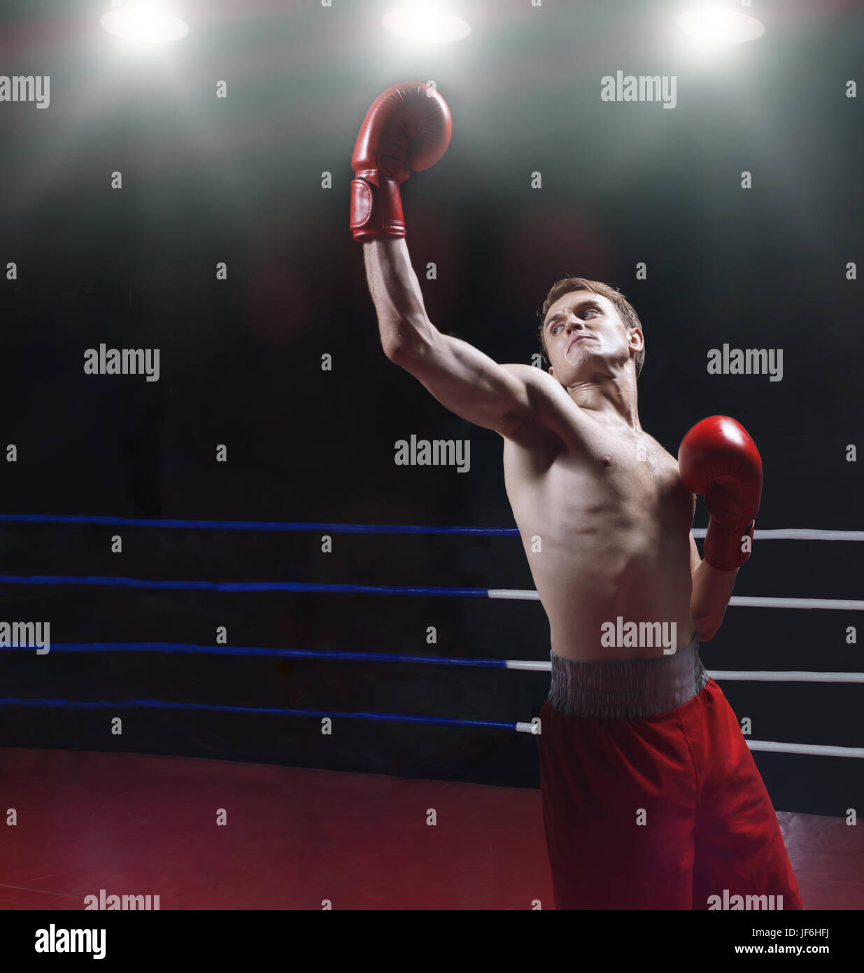 Athletic boxer Stock Photo