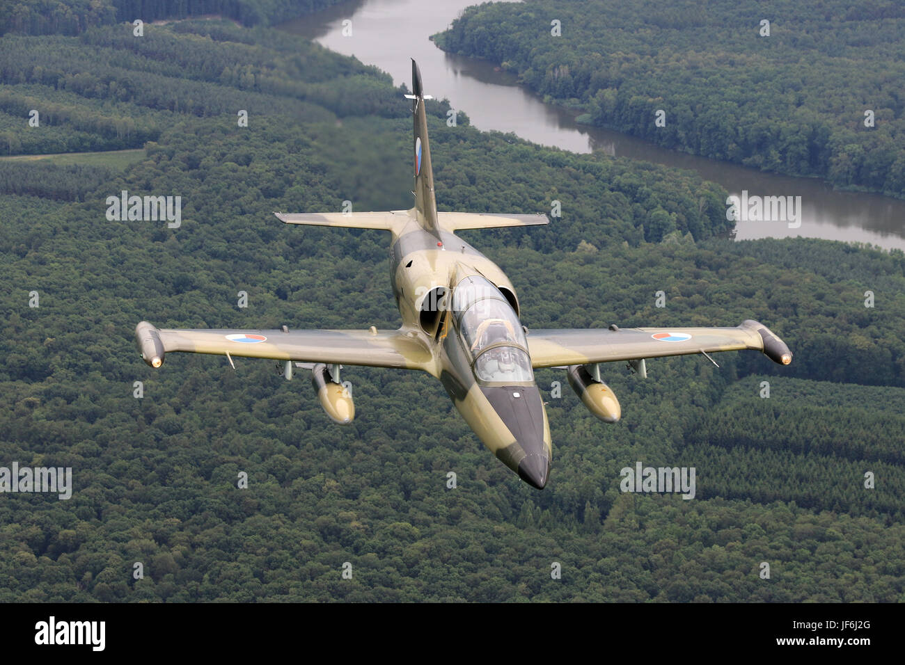 Fighter planes L 39 Albatros Stock Photo - Alamy