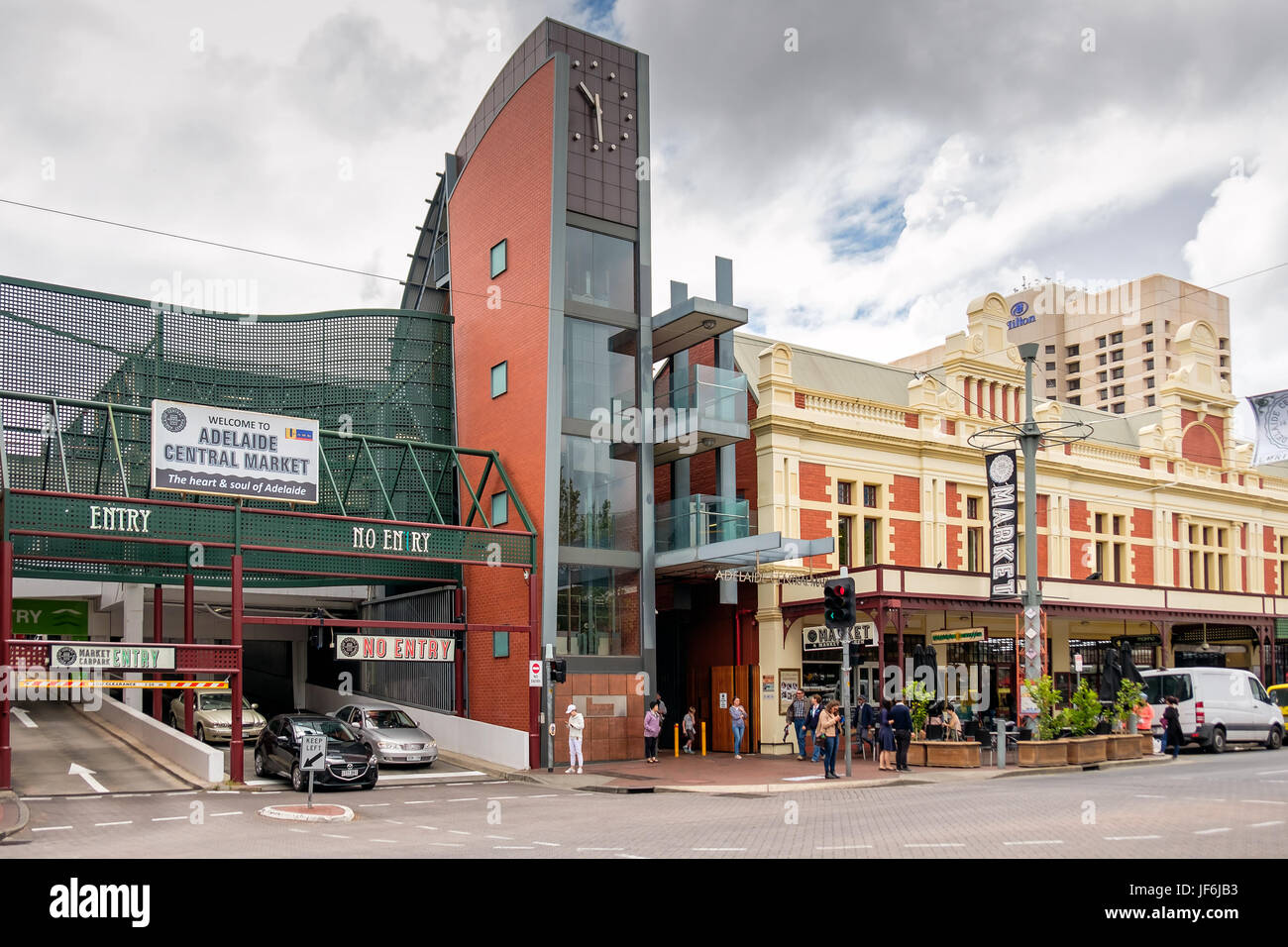 Australia - November 12, 2016: Central market entrance gate view from Street on a day Stock Photo - Alamy
