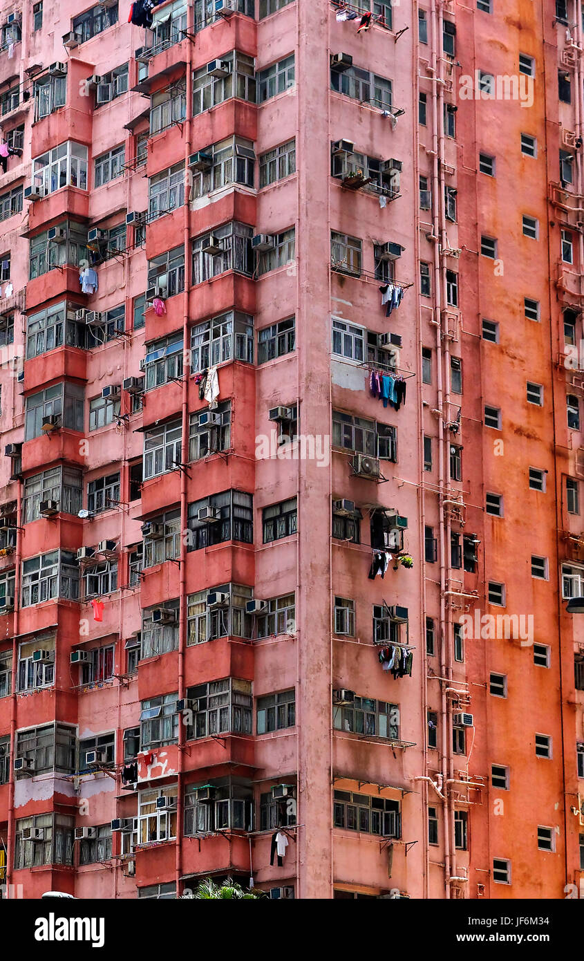 The crowded accommodation of Hong Kong Stock Photo