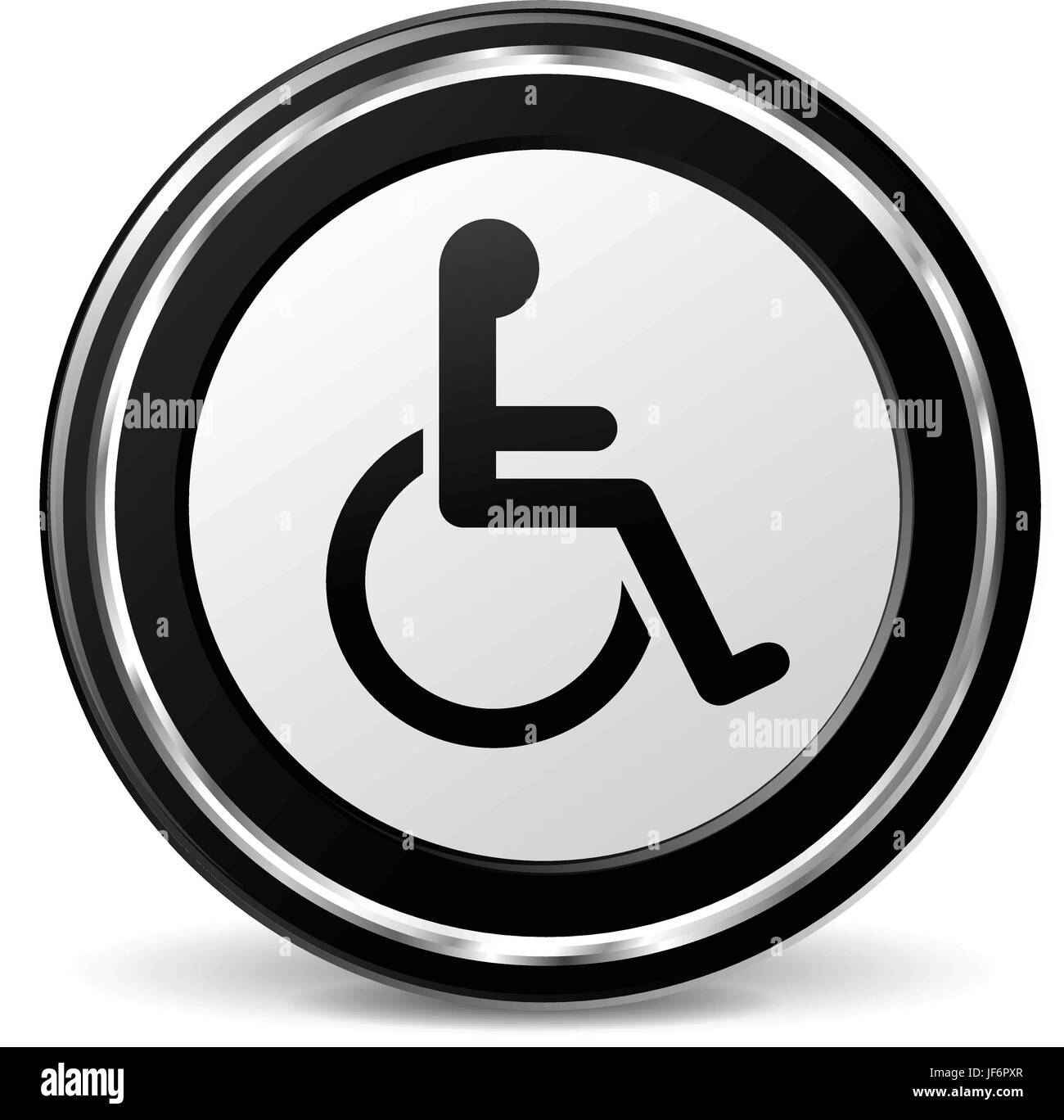 wheelchair, isolated, emblem, modern, modernity, black, swarthy, jetblack, deep Stock Vector