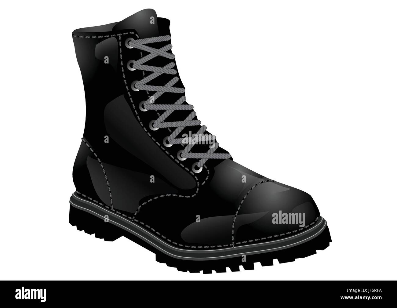 Black combat boots Stock Vector Images Alamy