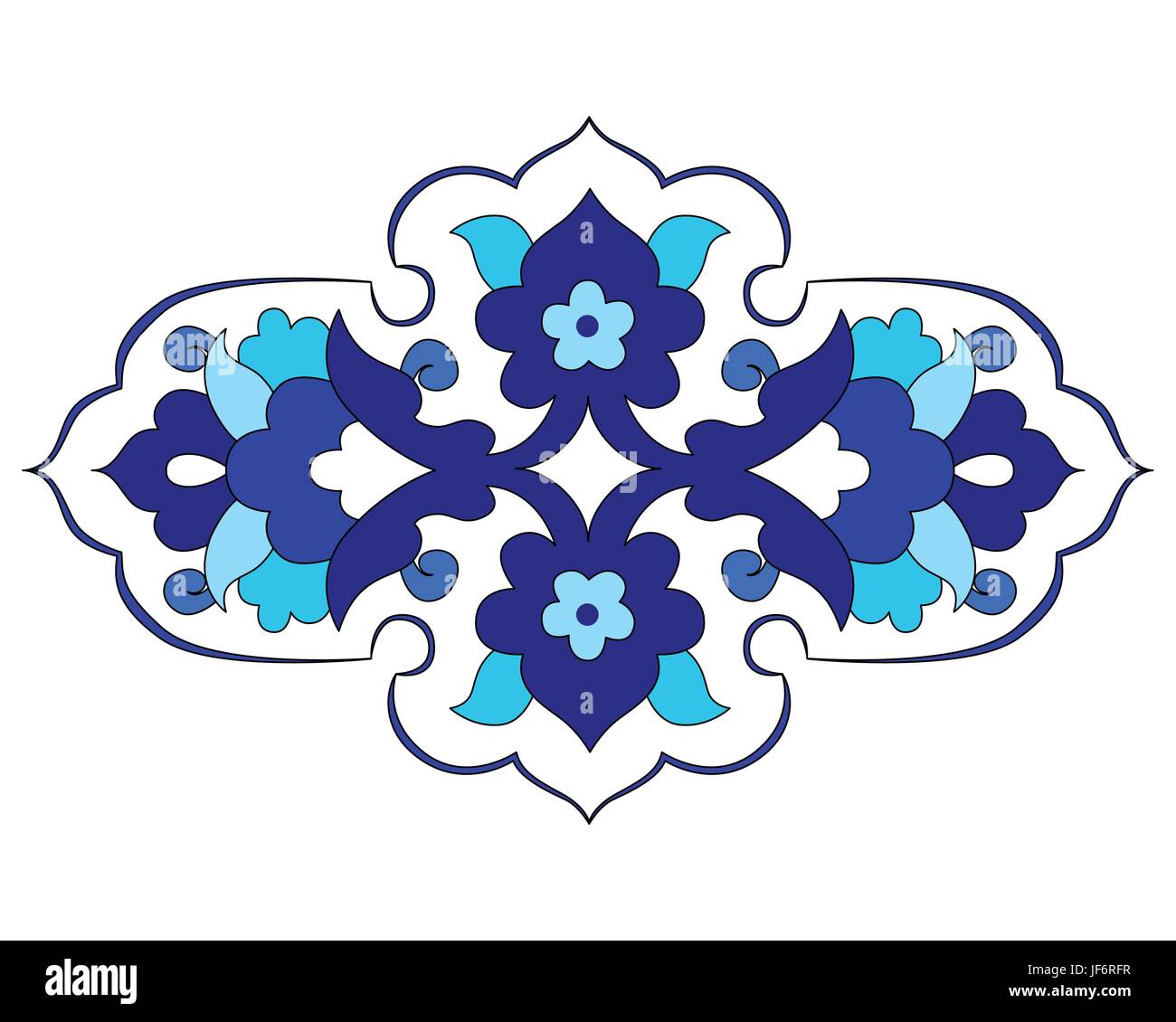 ornament, decorative, pattern, oriental, arabesque, arts, design, blue ...