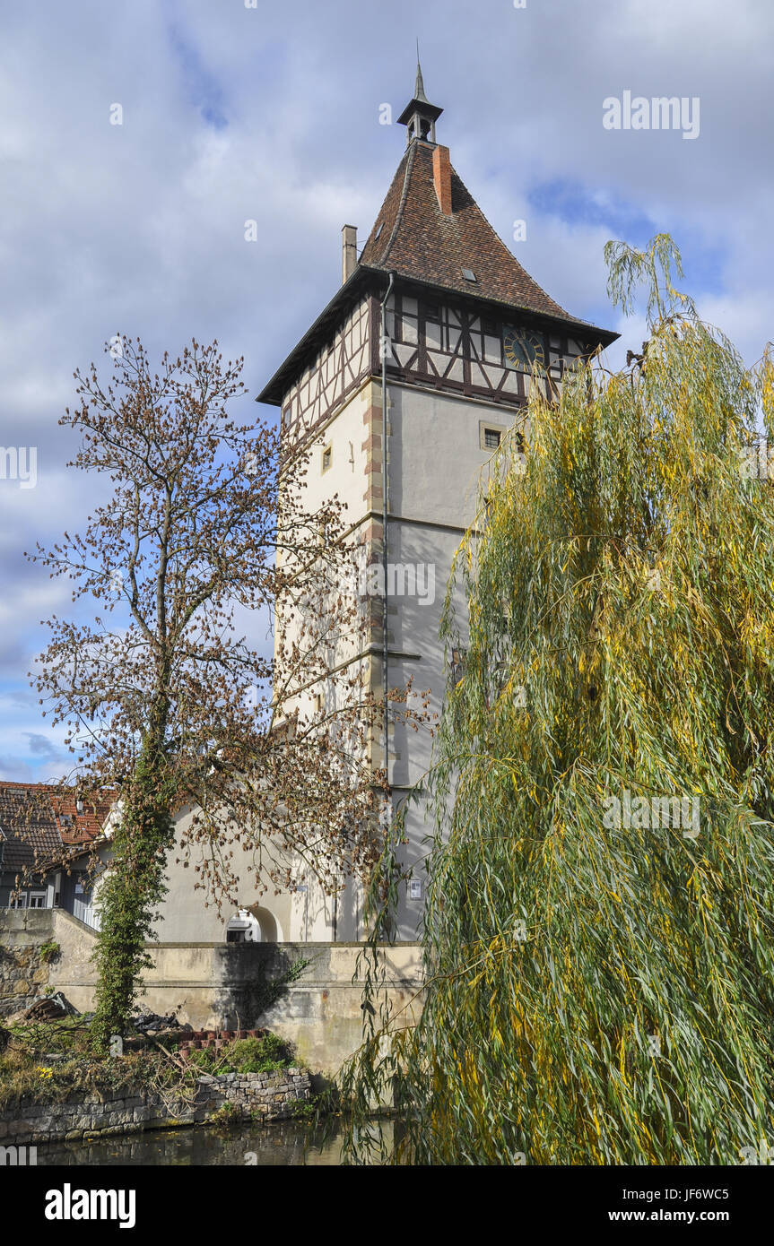 Tower Gate in Waiblingen, Germany Stock Photo