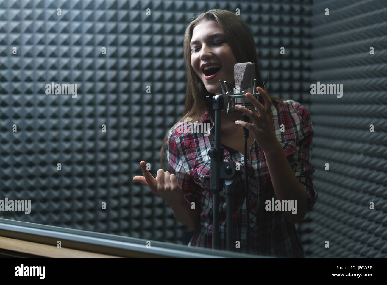 Singing girl Stock Photo