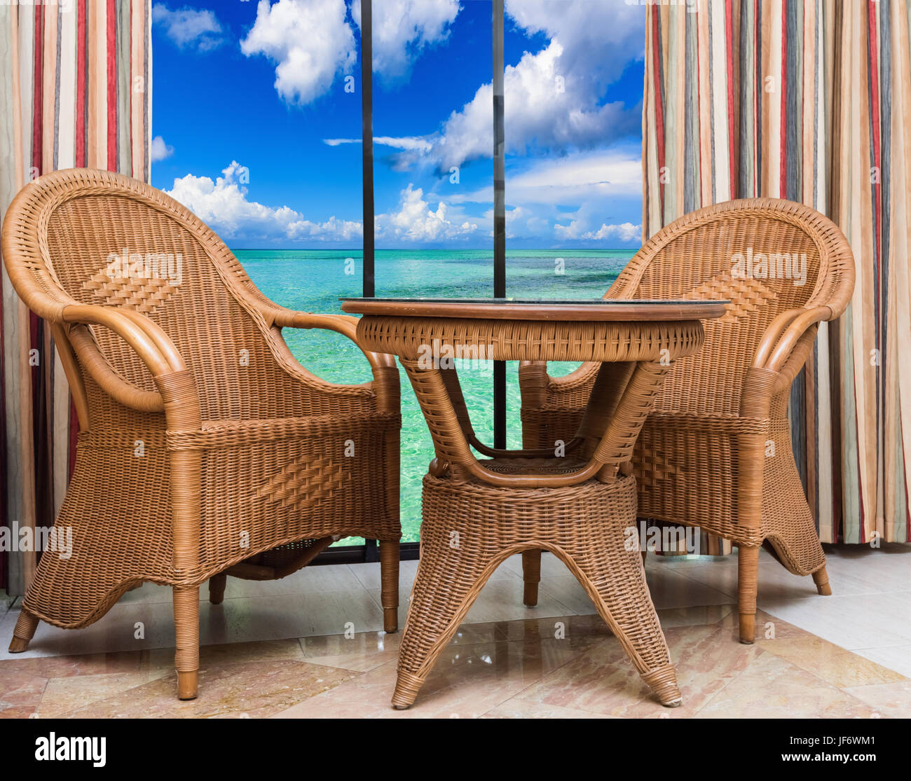 Rattan furniture hires stock photography and images Alamy