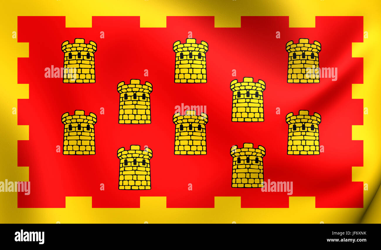 3D Flag of the Greater Manchester Stock Photo Alamy