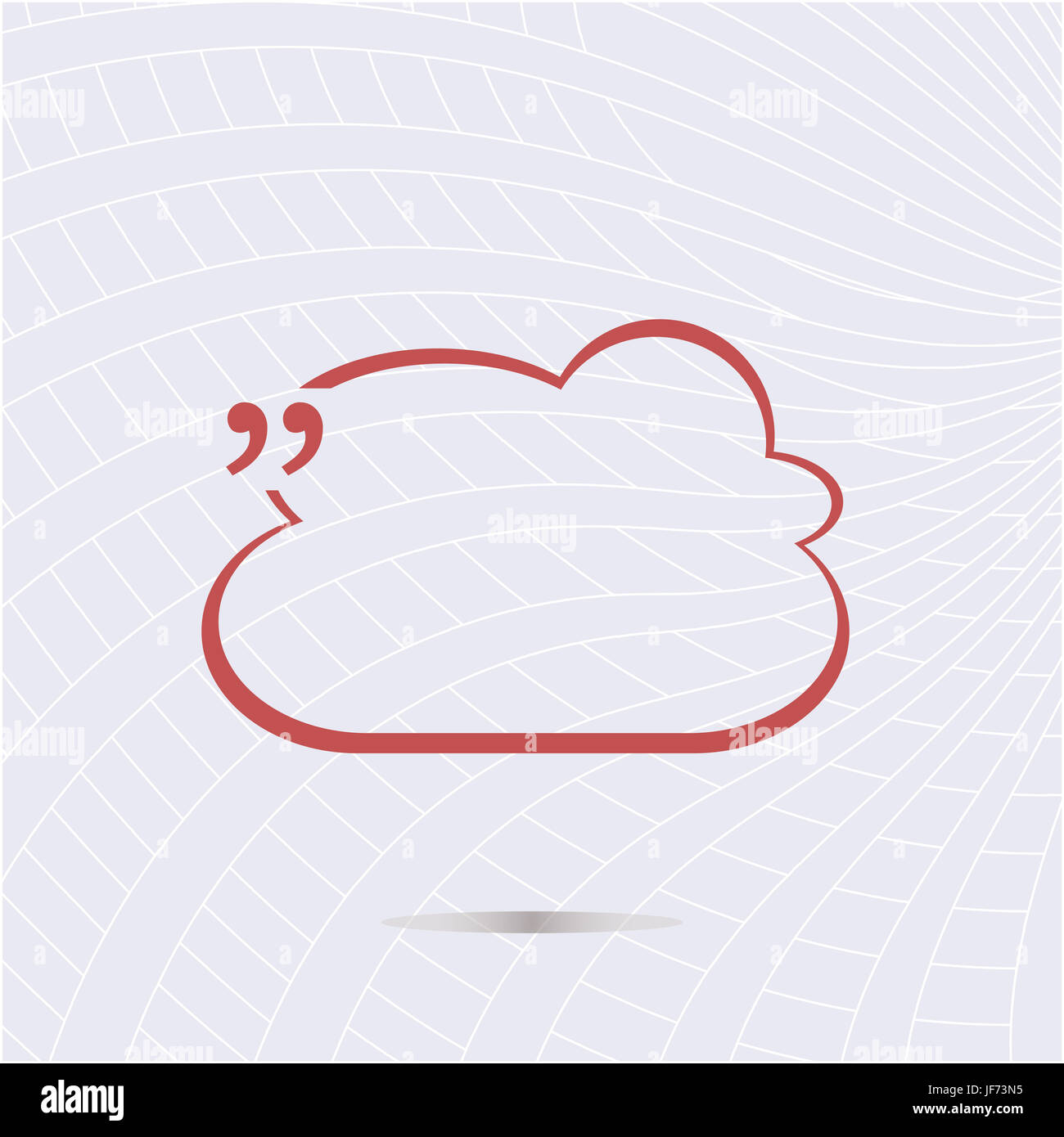 Quotation mark speech bubble and chat symbol Stock Photo - Alamy