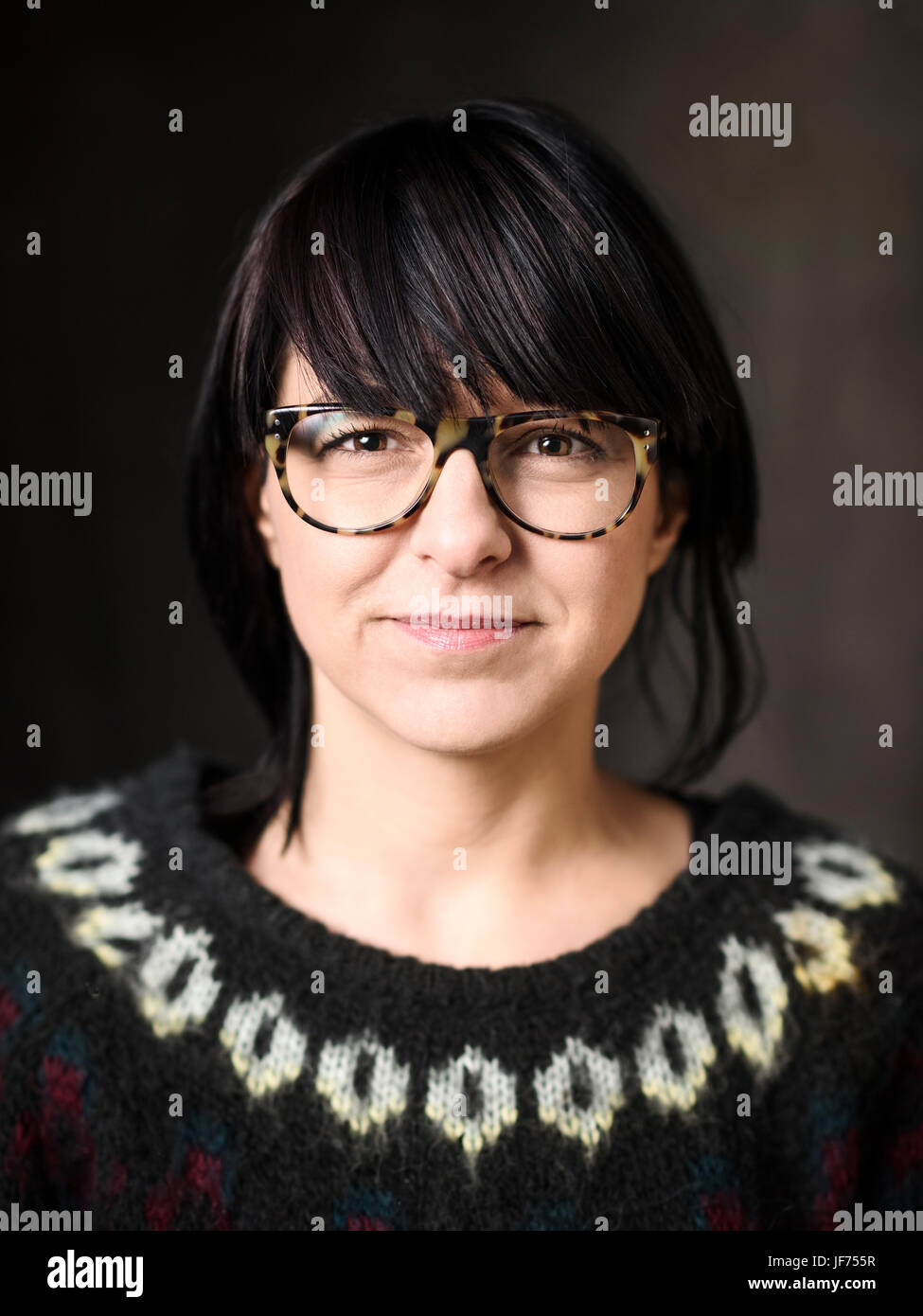 Portrait of brunette woman Stock Photo