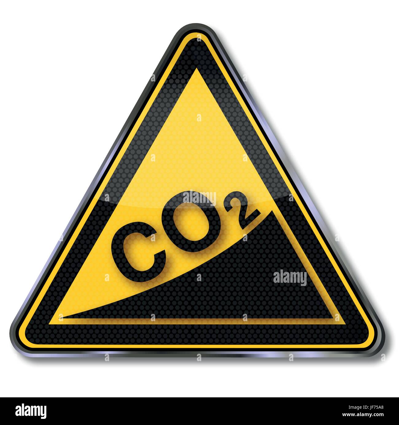 sign with co2 increase Stock Vector