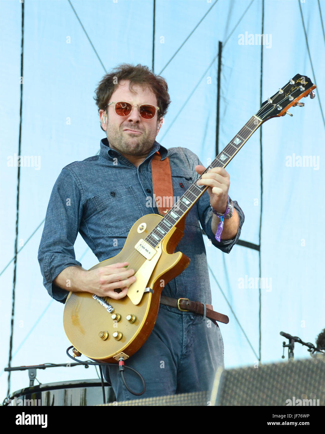 Taylor Goldsmith singer Dawes performs onstage during Arroyo Seco ...