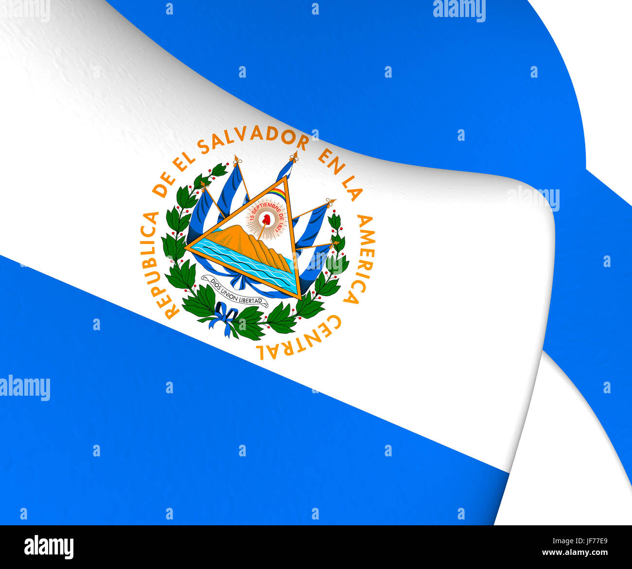 Flag of El Salvador Stock Photo Alamy