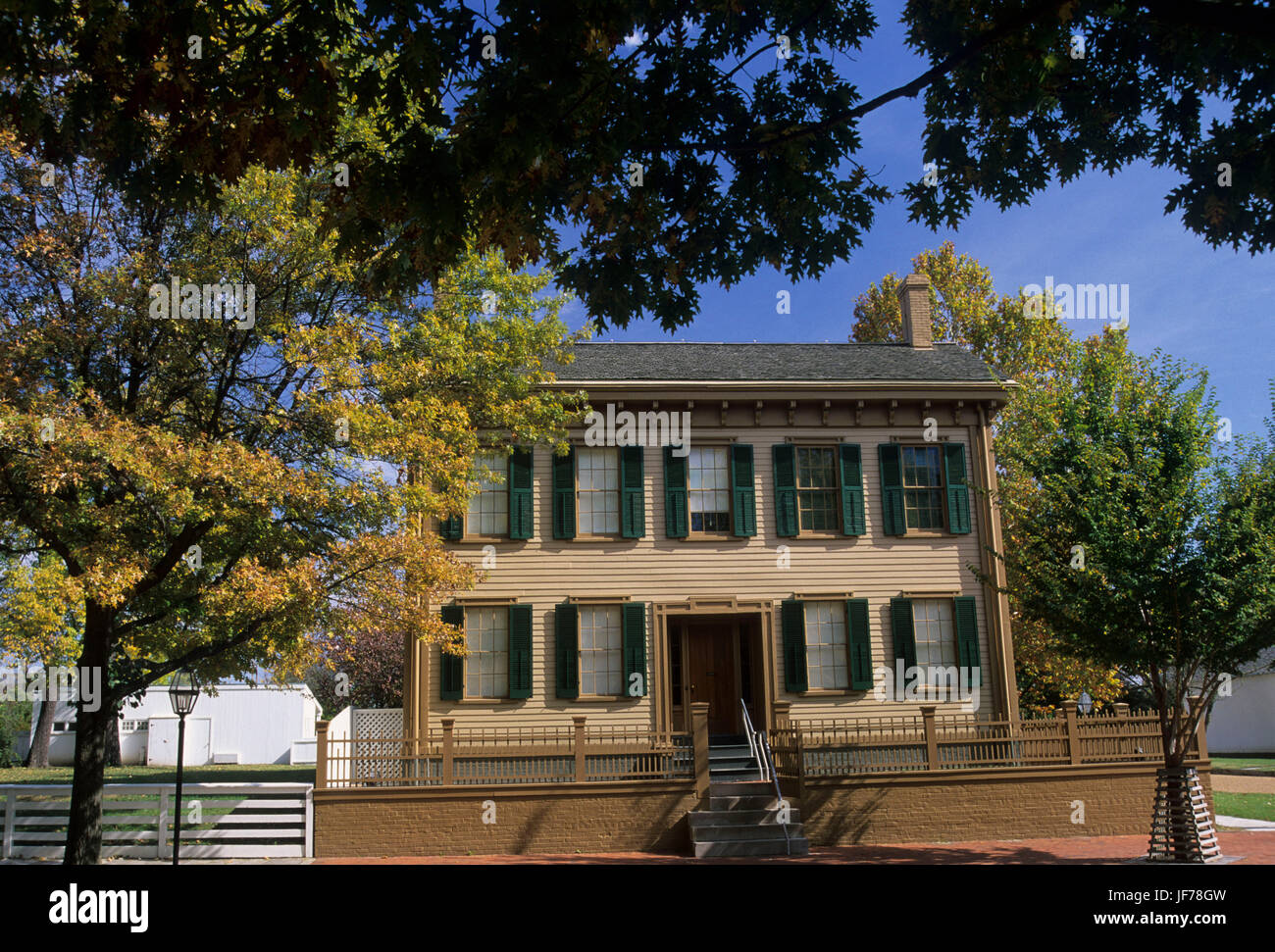 Lincoln Home, Lincoln Home National Historic Site, Illinois Stock Photo