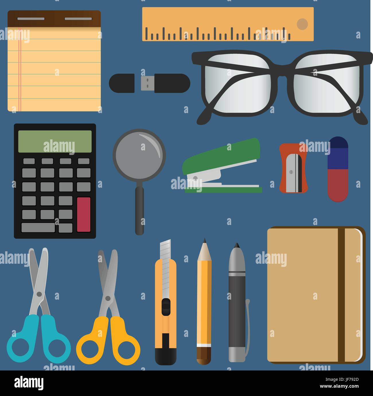 Stationery elements set Stock Vector Image & Art Alamy