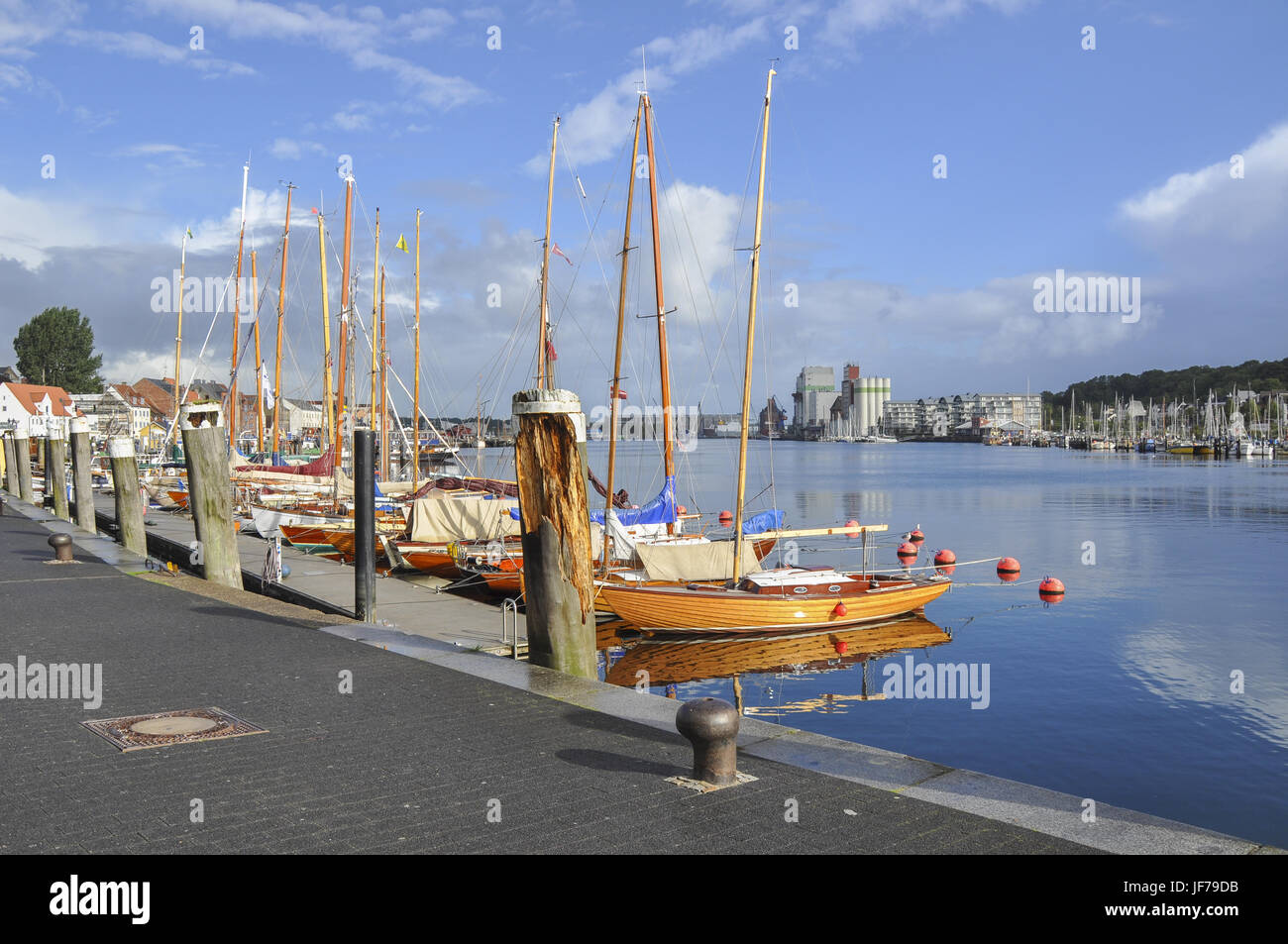 Port of Flensburg, Germany Stock Photo