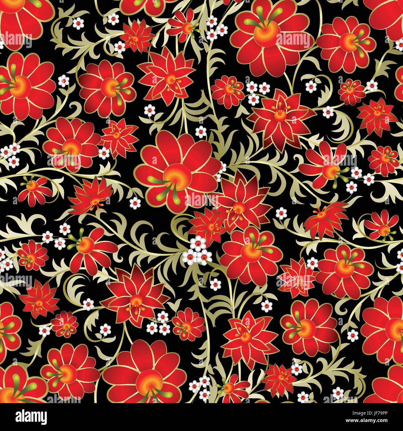 abstract seamless floral ornament Stock Vector Image & Art - Alamy