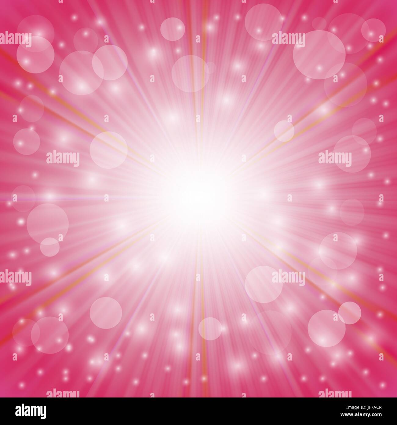 Pink Background. Sun Burst on Pink Background. Ray Background with