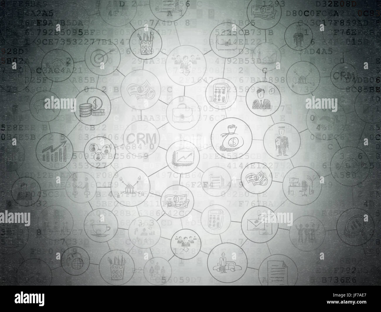 Finance concept: Light Bulb on Digital Data Paper background Stock ...