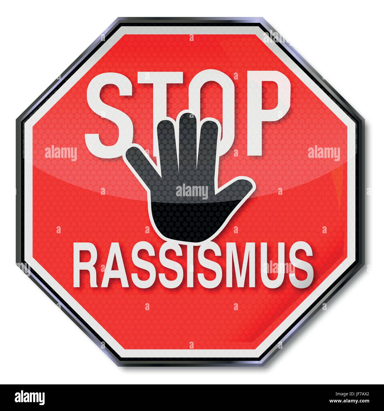 Stop Sign Rassismus verbotsschild stop racism Stock Vector Image & Art - Alamy