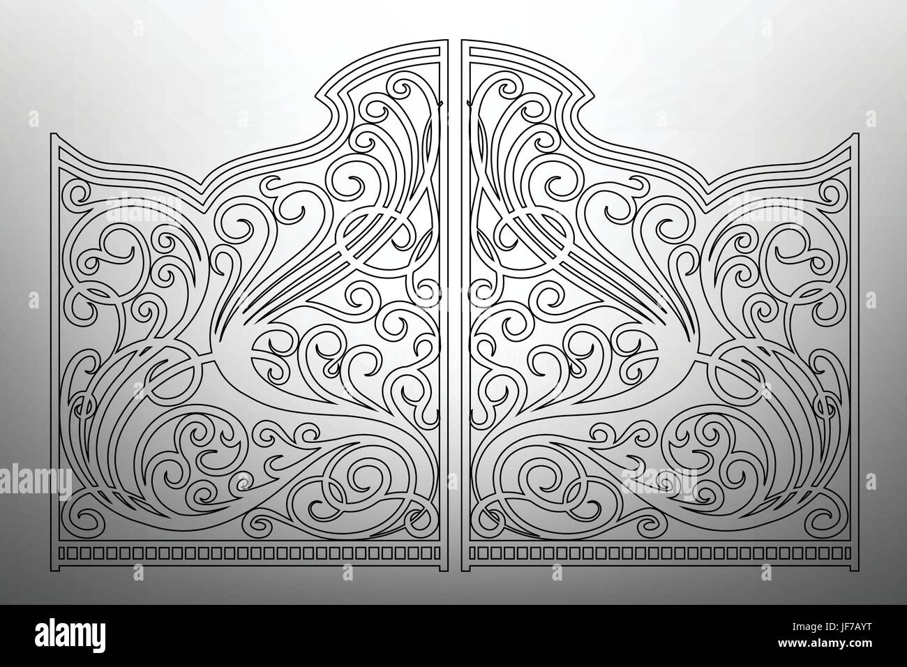 Black border gates hi-res stock photography and images - Alamy