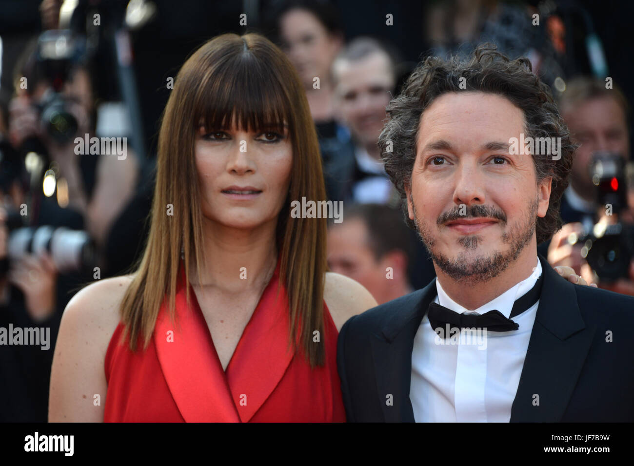 Closing Ceremony of the 70th annual Cannes Film Festival at the Palais des Festivals in Cannes, France.  Featuring: Marina Hands, Guillaume Gallienne Where: Cannes, France When: 28 May 2017 Credit: IPA/WENN.com  **Only available for publication in UK, USA, Germany, Austria, Switzerland** Stock Photo