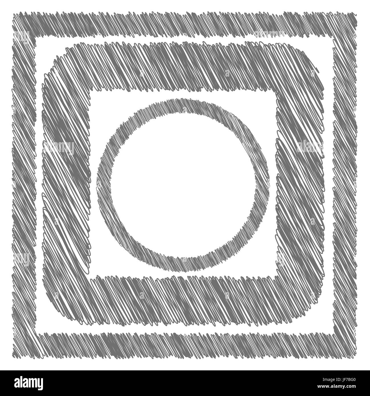 Set of Grey Frames Isolated on White Background Stock Vector Image ...