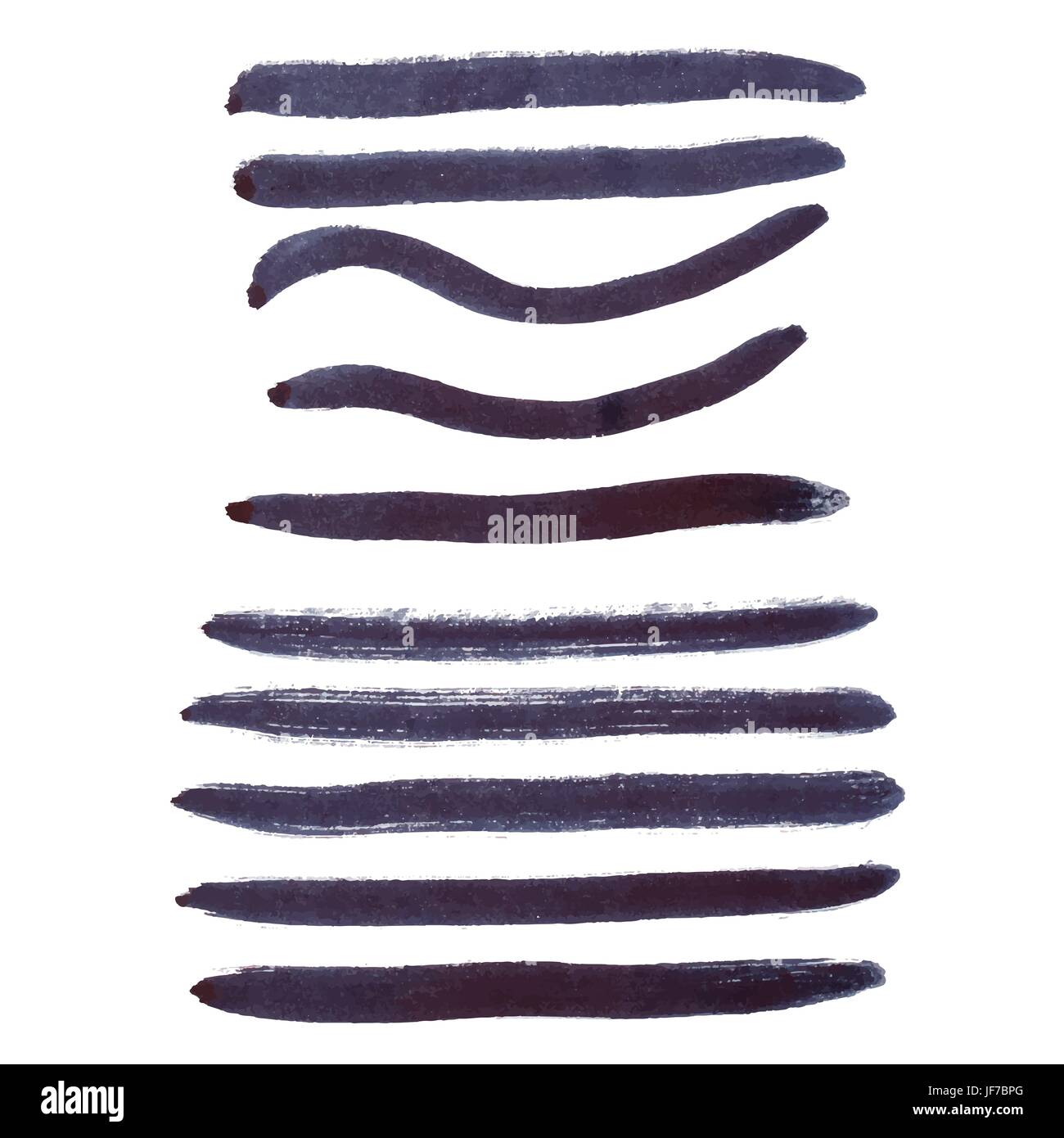 Black ink vector brush strokes Stock Vector Image & Art - Alamy