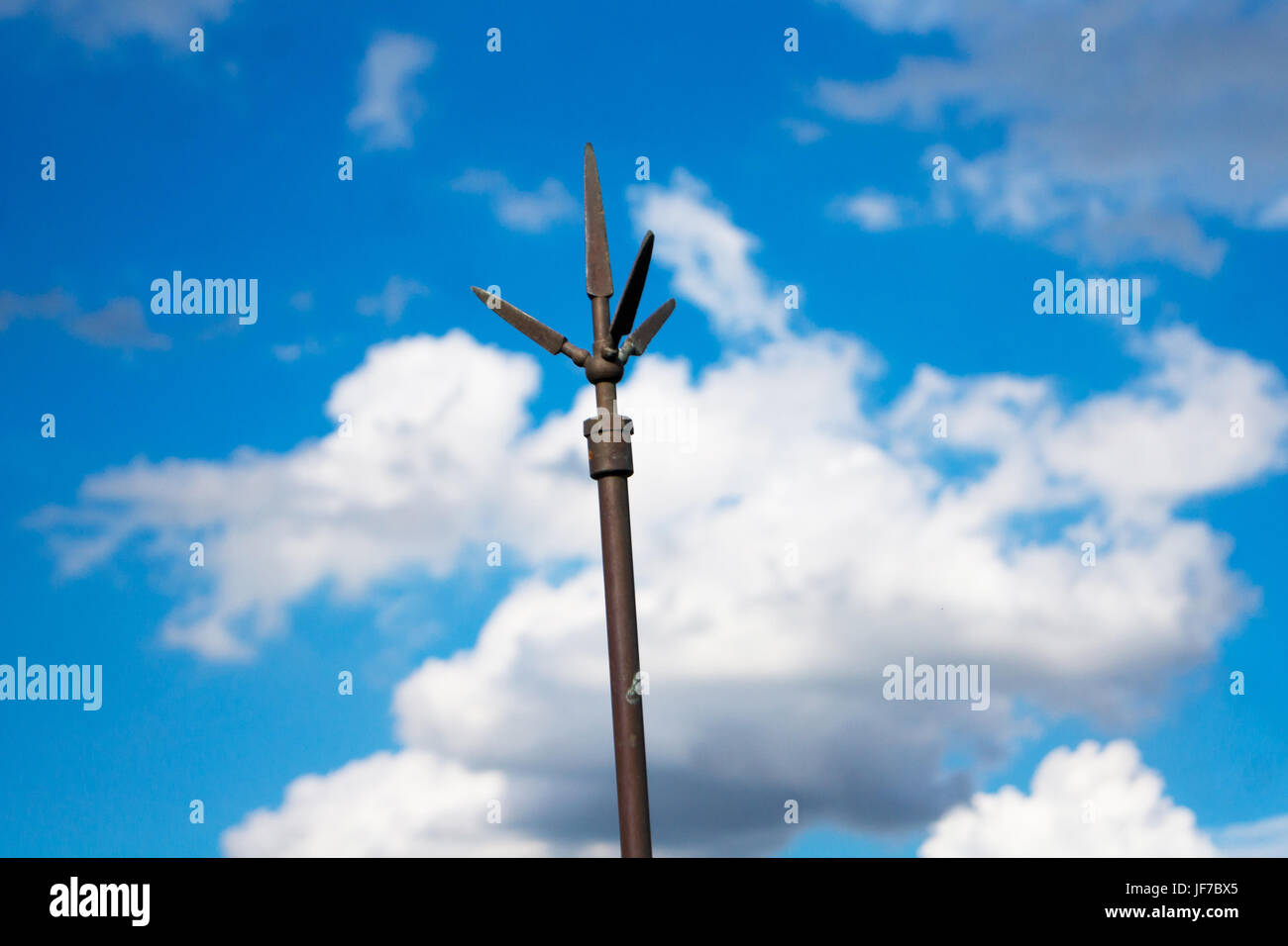 Blue sky with white cloud Stock Photo