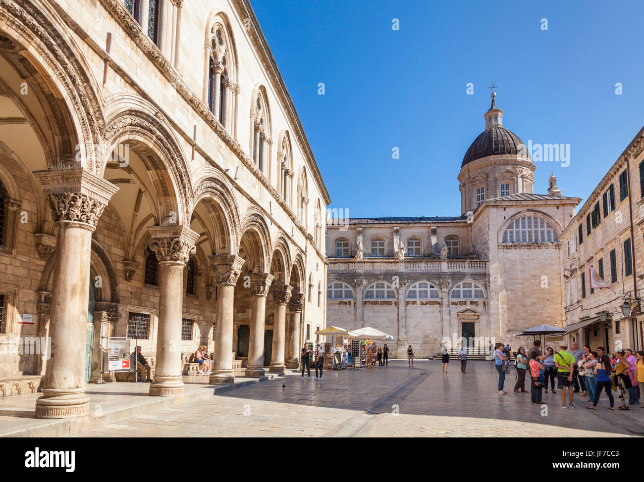 Dubrovnik Croatia Dalmatian coast Cathedral treasury Rectors Palace and Cultural History Museum Dubrovnik Old Town Dubrovnik Dalmatian Coast Croatia Stock Photo