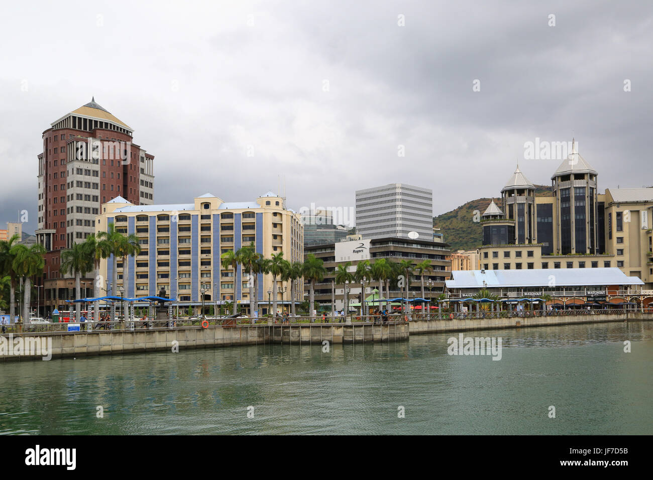 Mauritius, Port Louis, Town view Stock Photo