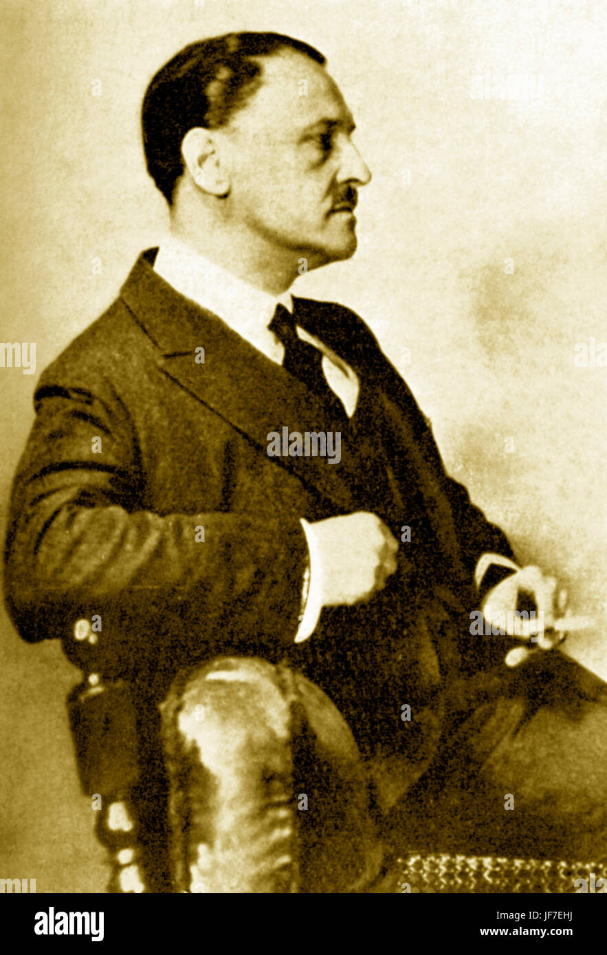 Somerset Maugham - portrait of the British playwright, novelist, and short story writer, c. 1933. 25 January 1874 - 16 December 1965. Stock Photo