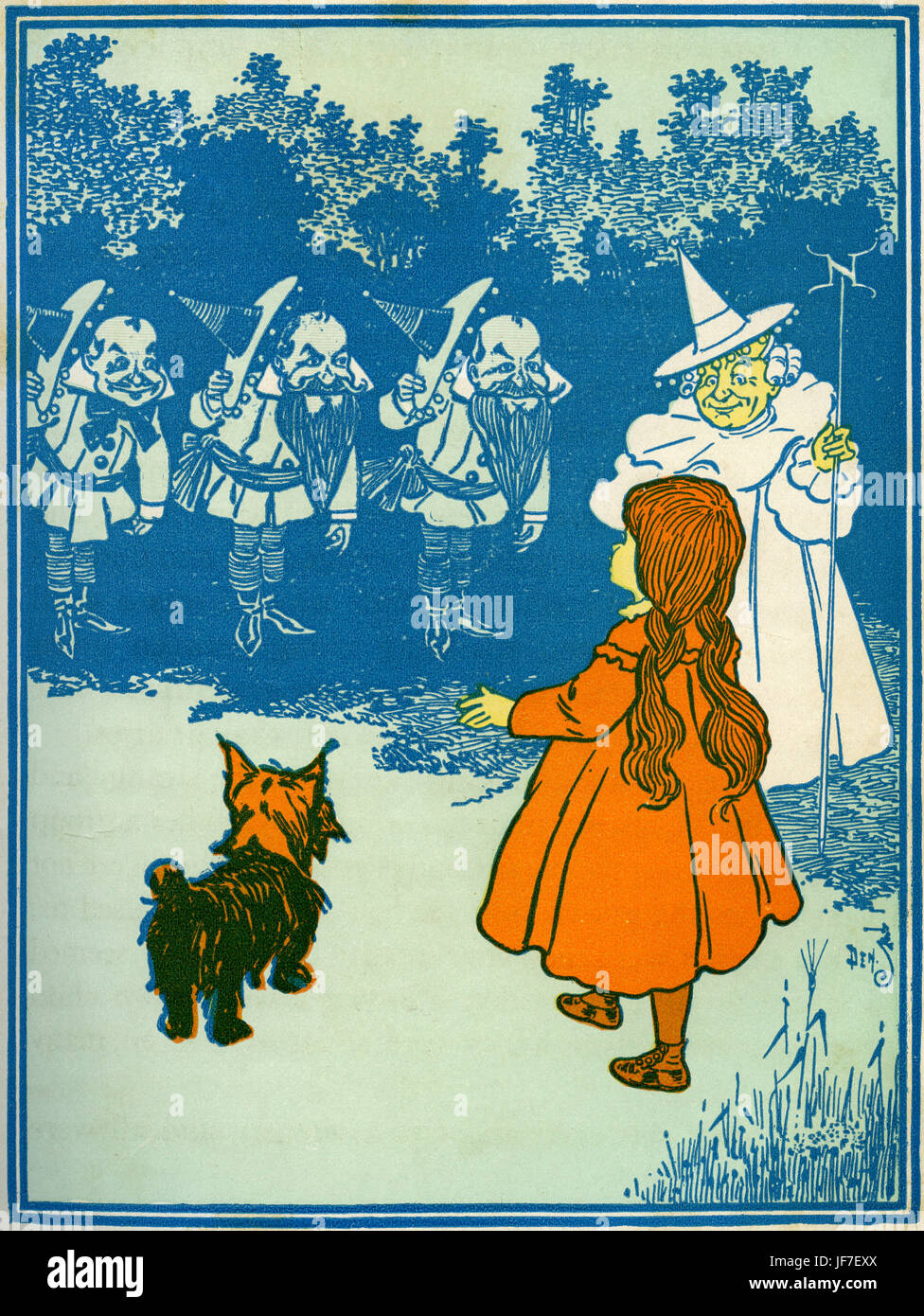 The Wizard of Oz by L. Frank Baum book . Illustration by W.W. Denslow. Caption: I am the Witch of the North. Published by Bobbs Merill. American author, 15 May 1856 – 6 May 1919 Stock Photo