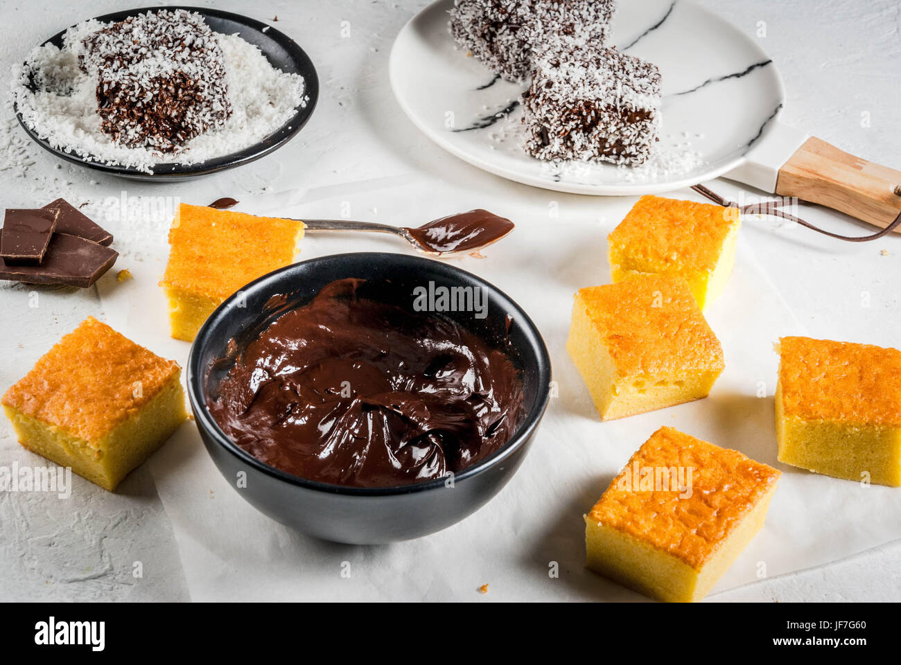 Australian cuisine. Preparation of traditional Australian dessert